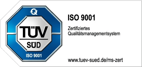 TÜV ISO 9001 Zertifizierung